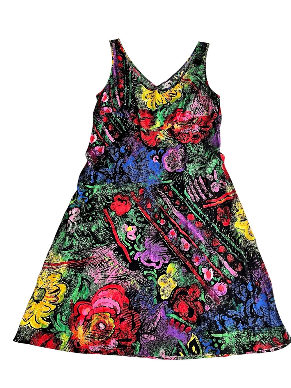 Jams World Fine Florentine Rayon Floral Dress XL NWT Hawaii USA